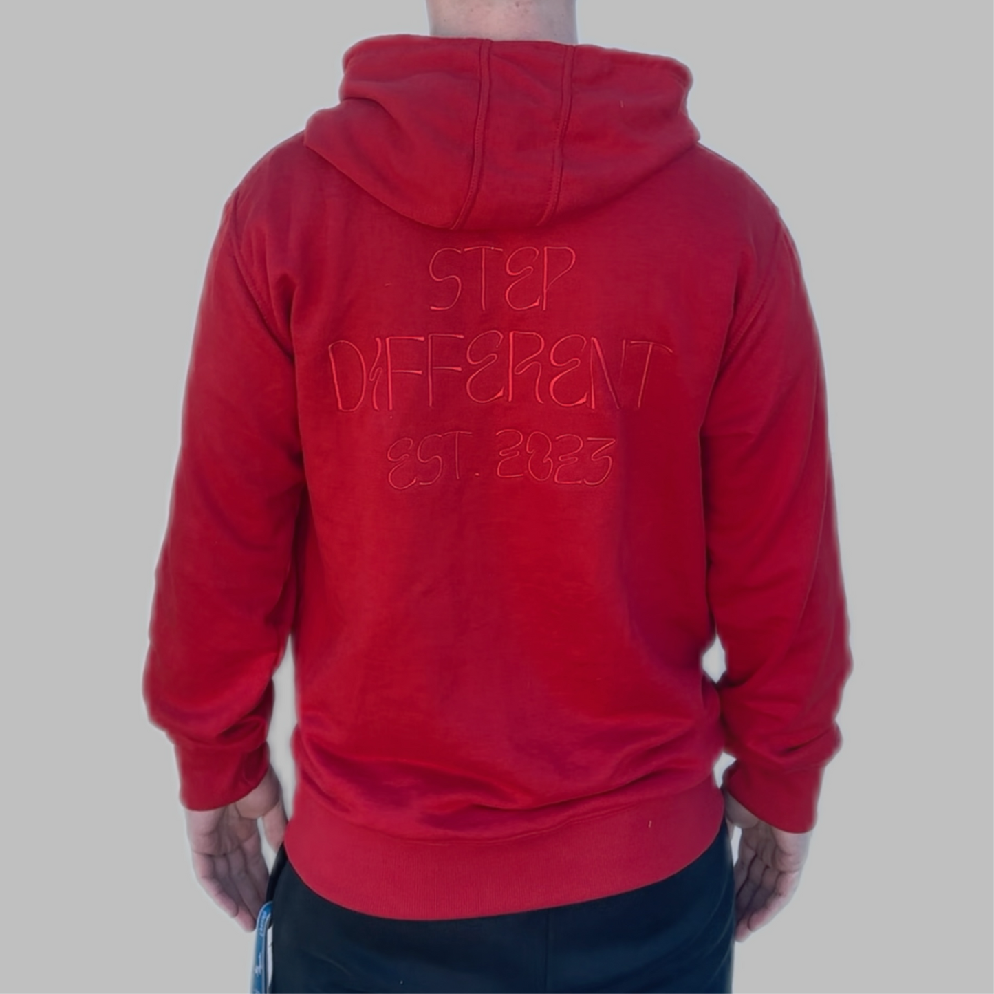 The Hooded Sweatshirt “Satin Red”