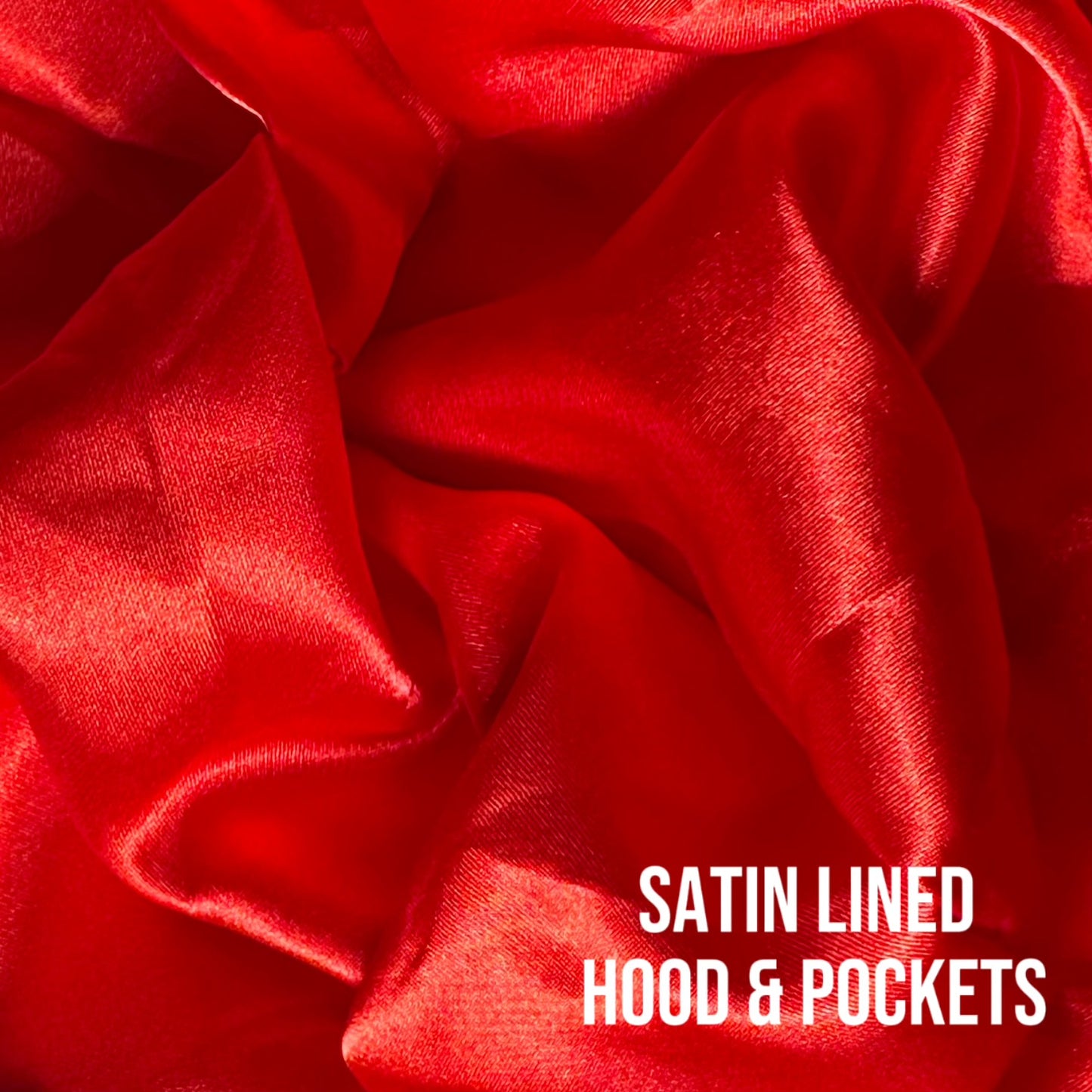 The Hooded Sweatshirt “Satin Red”